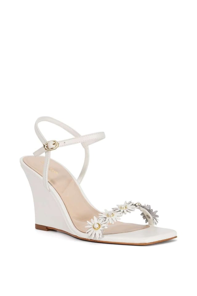 Dune London Dune London Women's 'Milennial' Leather Wedges in White - 2