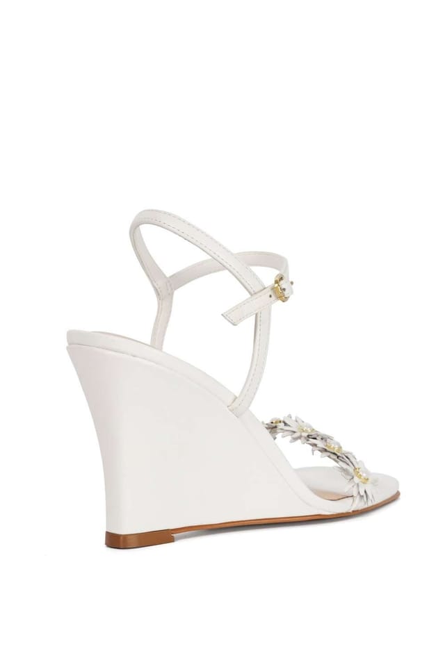 Dune London Dune London Women's 'Milennial' Leather Wedges in White - 3