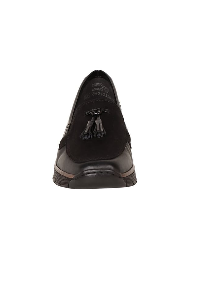 Rieker Rieker Women's 'Grade' Low Wedge Loafers in Black - 3