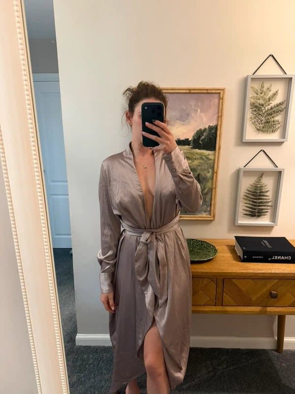Never Fully Dressed Silk wrap dress