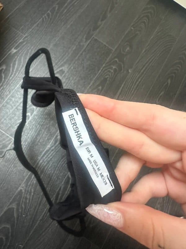 Bershka Ruched Strappy Bodysuit M - 1