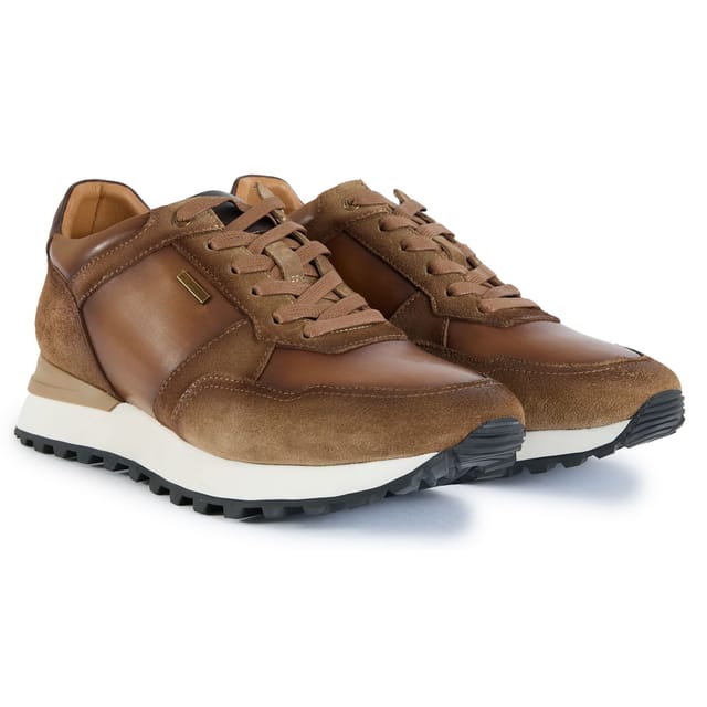 Simon Carter SIMON CARTER Men's Gervais Casual Runner Trainers in Tan - 2
