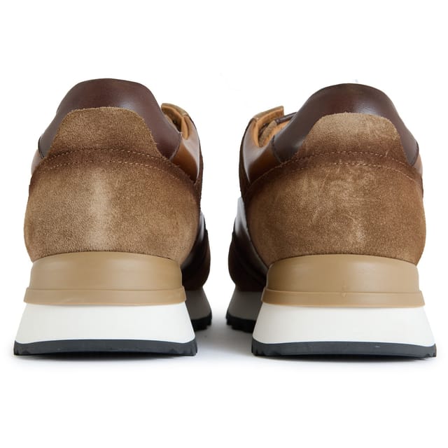 Simon Carter SIMON CARTER Men's Gervais Casual Runner Trainers in Tan - 3