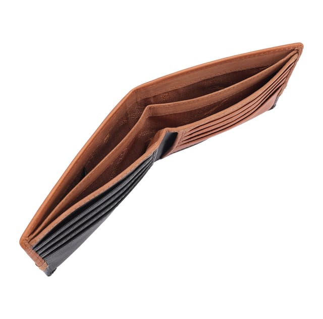 Paul Costelloe Paul Costelloe Men's Larry Leather Wallet in Brown - 3