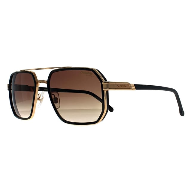 Carrera Carrera Men's Rectangle Matte Black Gold Black Brown Green Anti Reflex 1069/S - 2