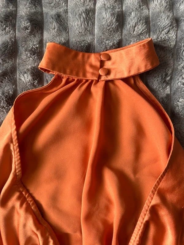ASOS Oranger halter neck backless top