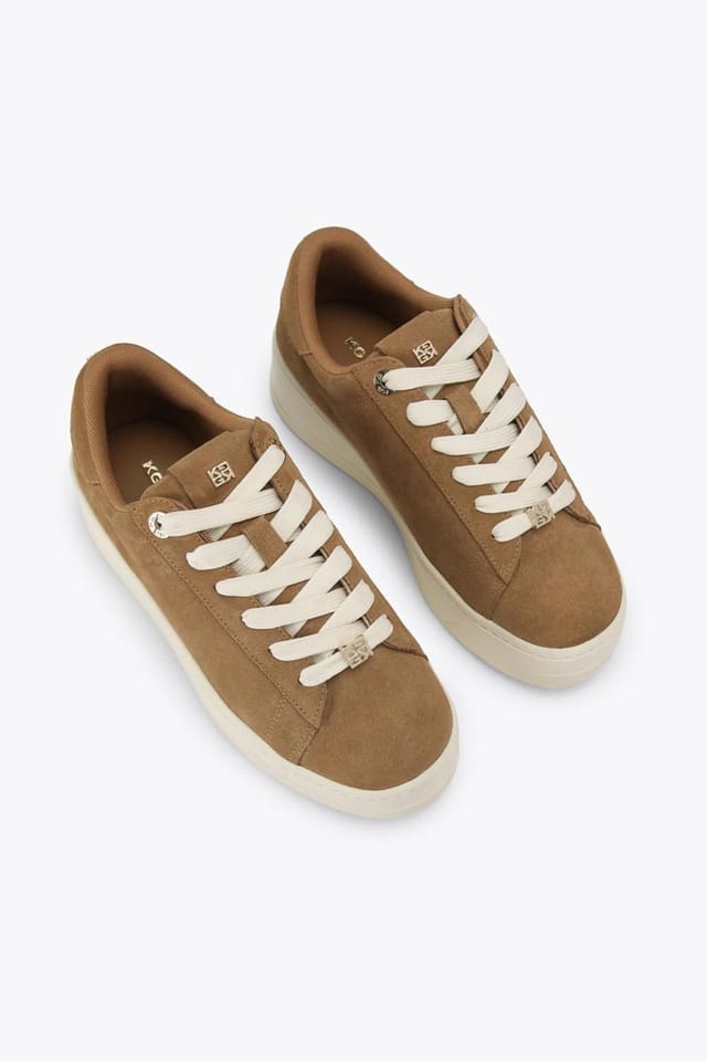 KG Kurt Geiger KG Kurt Geiger Women's 'Logic' Suede Trainers in Camel - 2