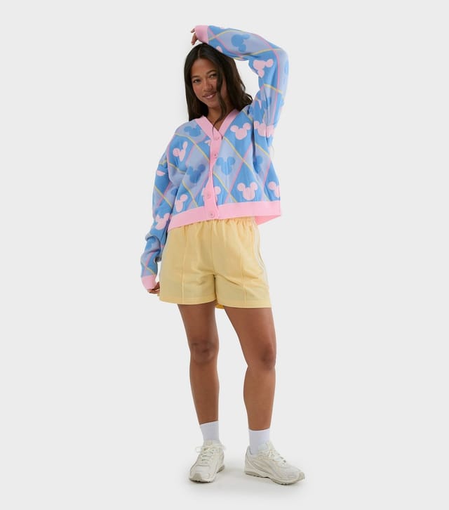 Skinnydip Women's Light Blue Disney Mickey Mouse Pattern Cardigan Skinnydip New Look - 2