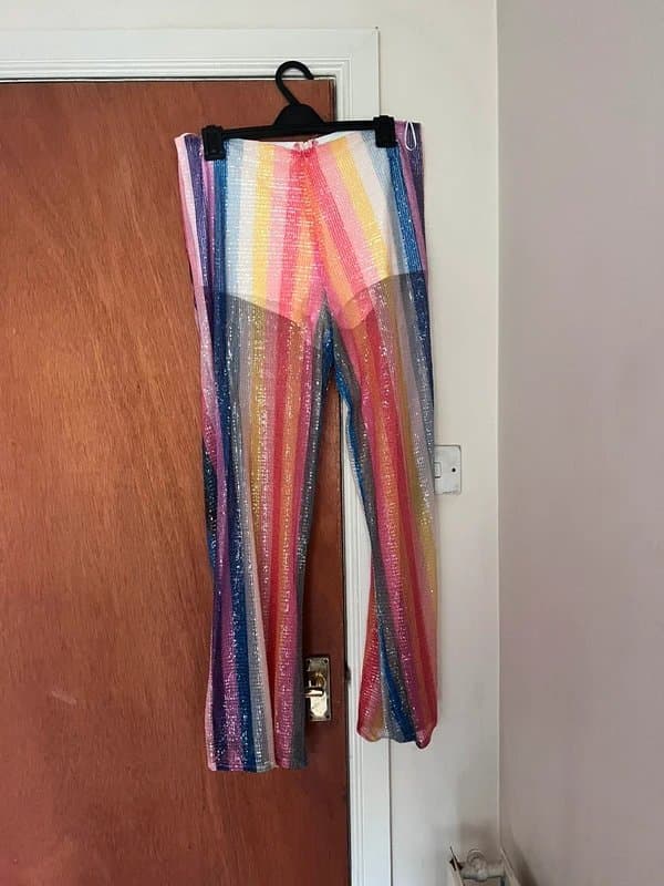 patty fashion The most amazing Patty Fashion rainbow sequin suit size medium
