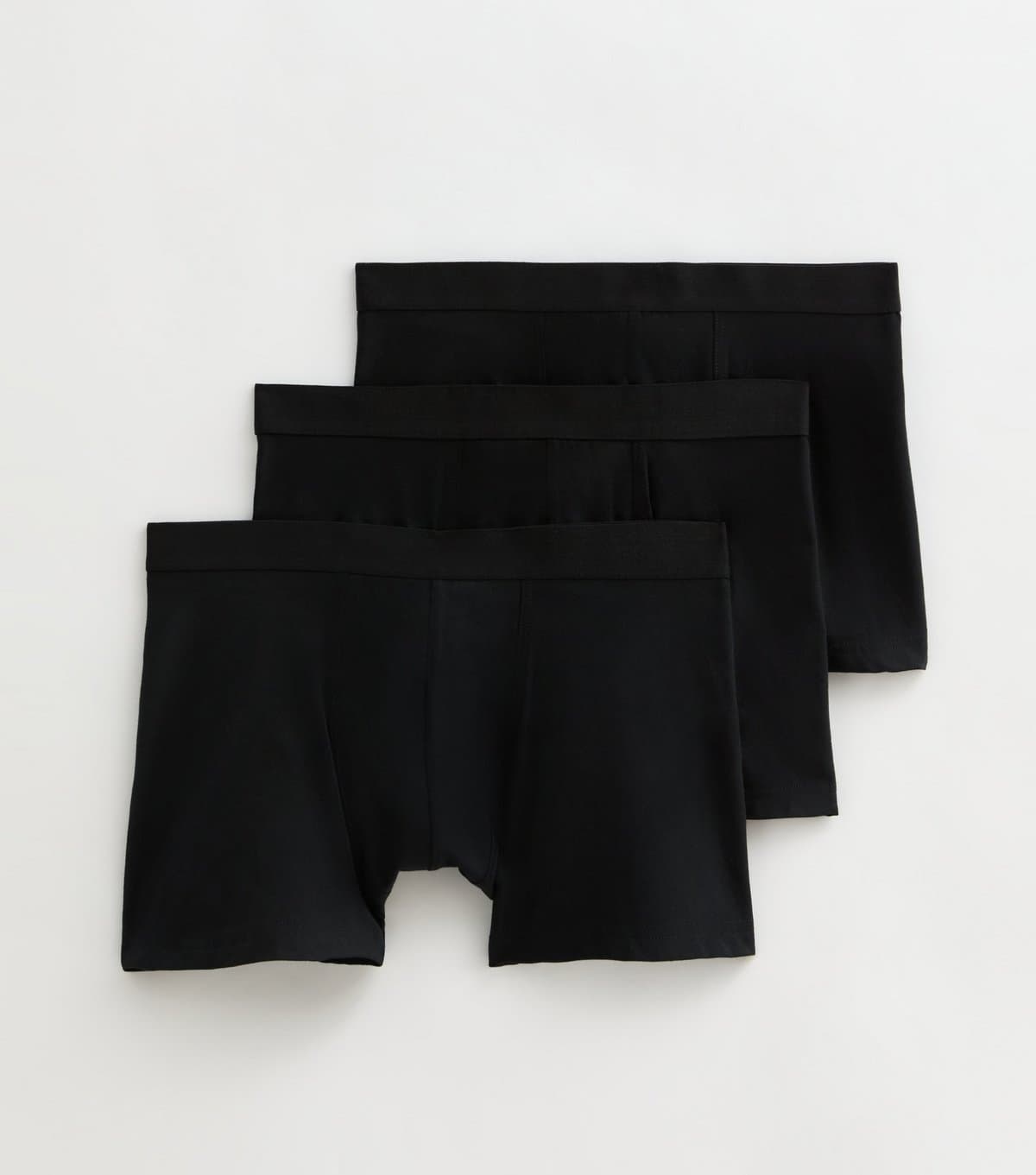 New Look Men's 3 Pack of Black Boxer Trunks New Look
