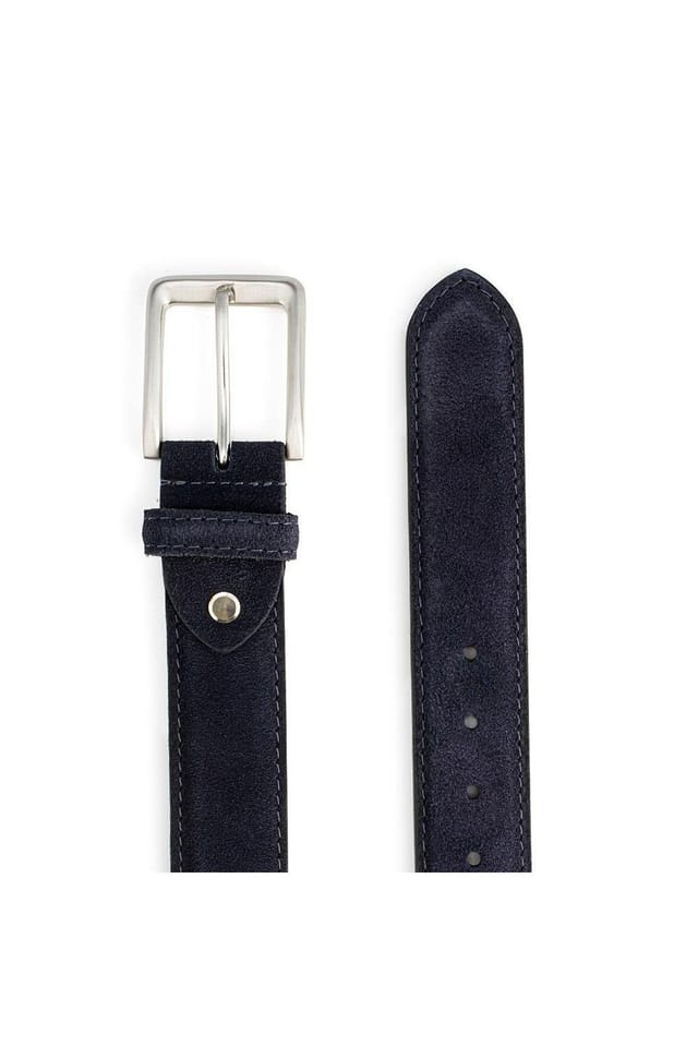 Jones Bootmaker Jones Bootmaker Men's Unison Leather Belt in Navy - 2