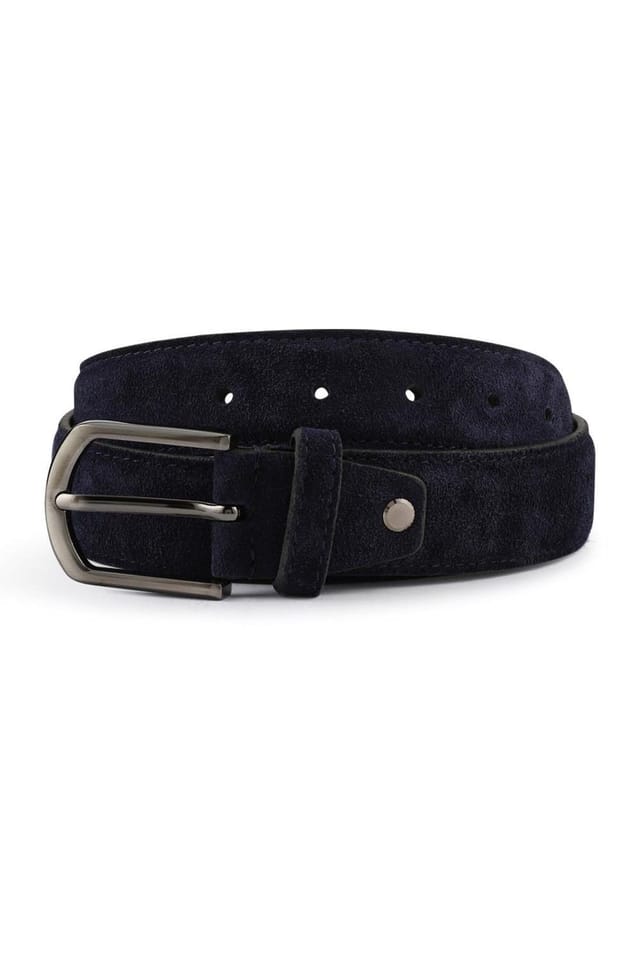 Jones Bootmaker Jones Bootmaker Men's Unison Leather Belt in Navy - 3