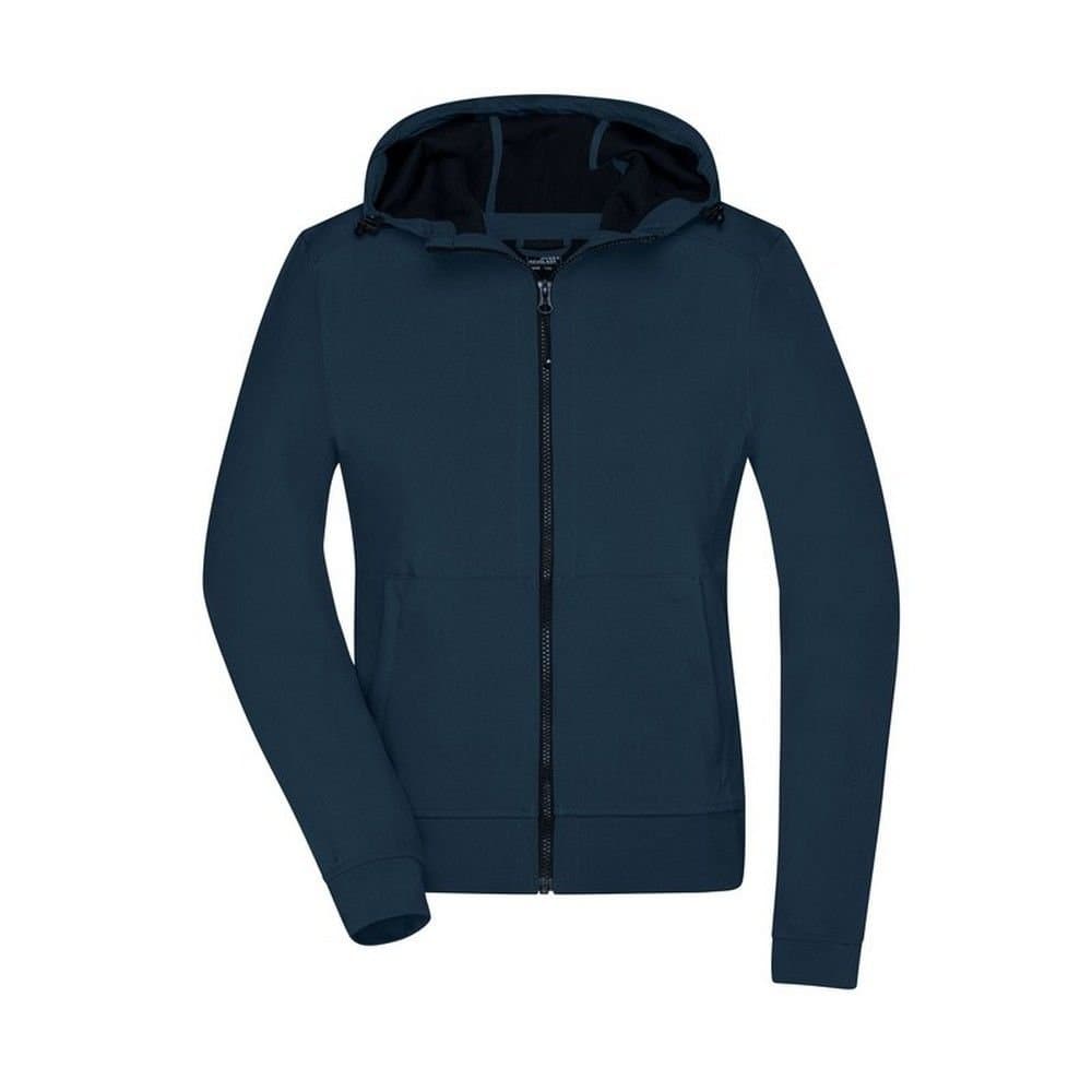 James and Nicholson James and Nicholson Women's Hooded Soft Shell Jacket in Navy