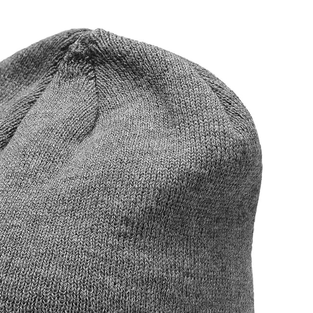 4F 4F Men's H4Z22 Plain Beanie in Grey - 2