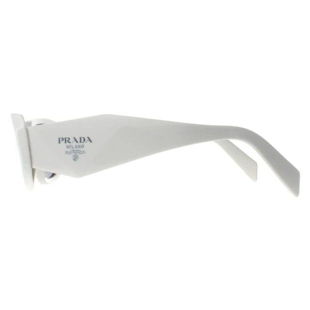 Prada Prada Women's Rectangle Talc Dark Grey PR17WS in White - 3