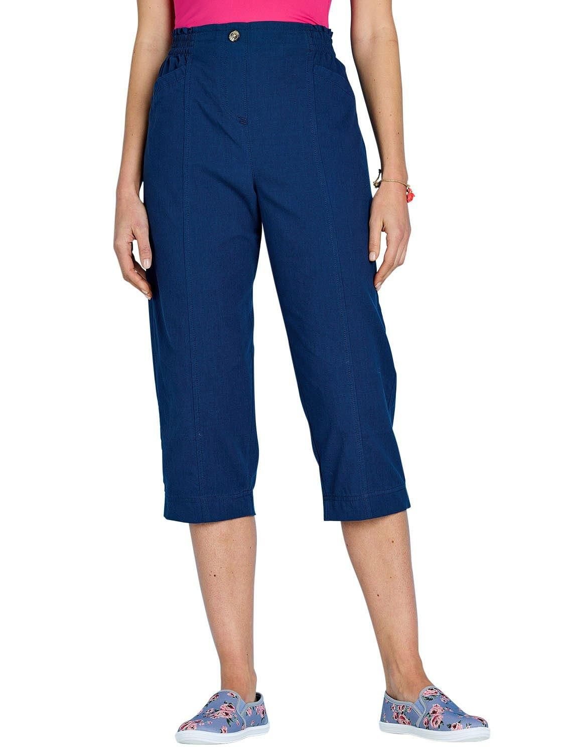 Amber Amber Women's Pack of 2 Cotton Crop Trousers in Turquoise - 3