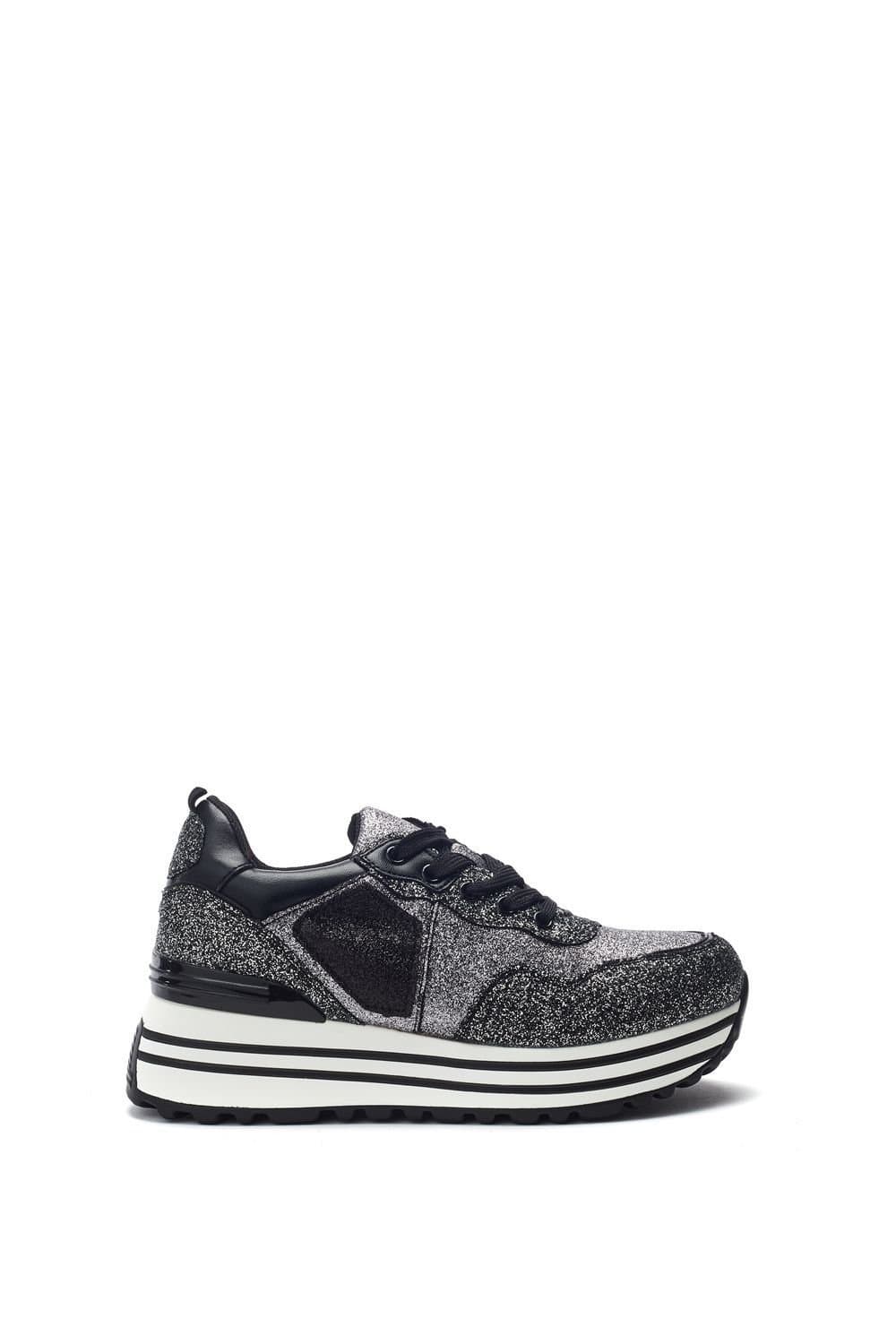 b.soleful b.soleful Women's 'Graye' Textile Chunky Trainers in Black