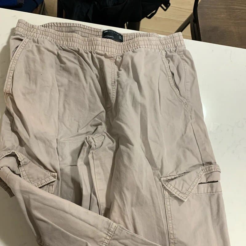 ASOS Design ASOS Design Cream Cargo Pants