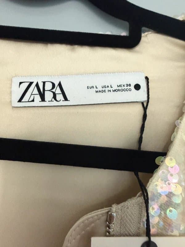 Zara Zara iridescent sequin jacket brand new with tags size L