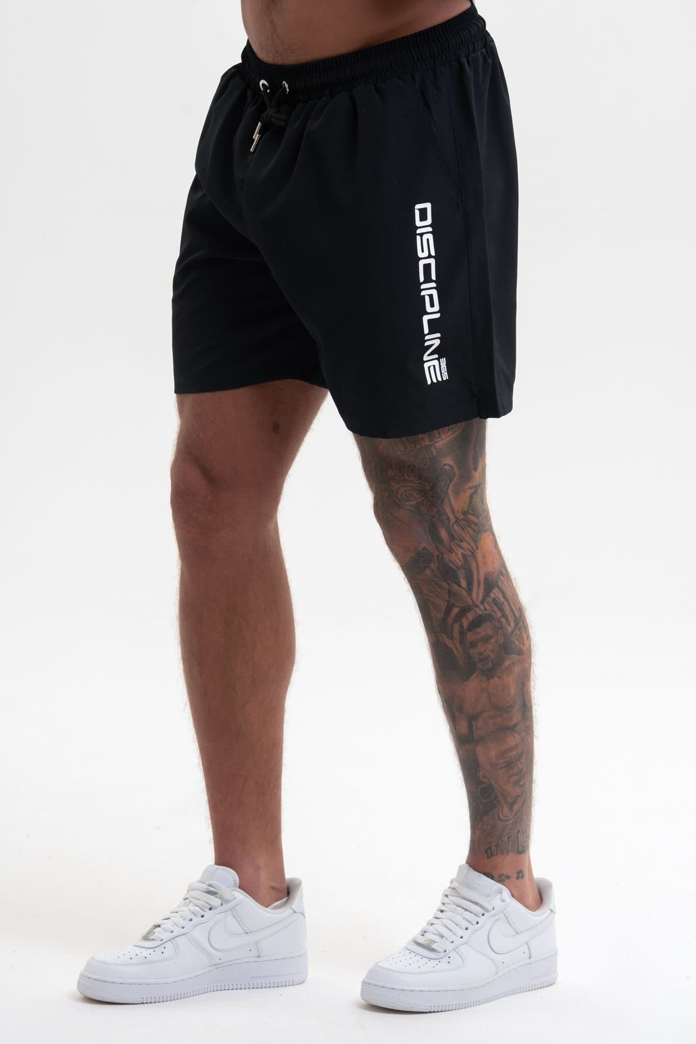 Discipline 365 Discipline 365 Men's Black Gym Shorts with Mesh Inserts