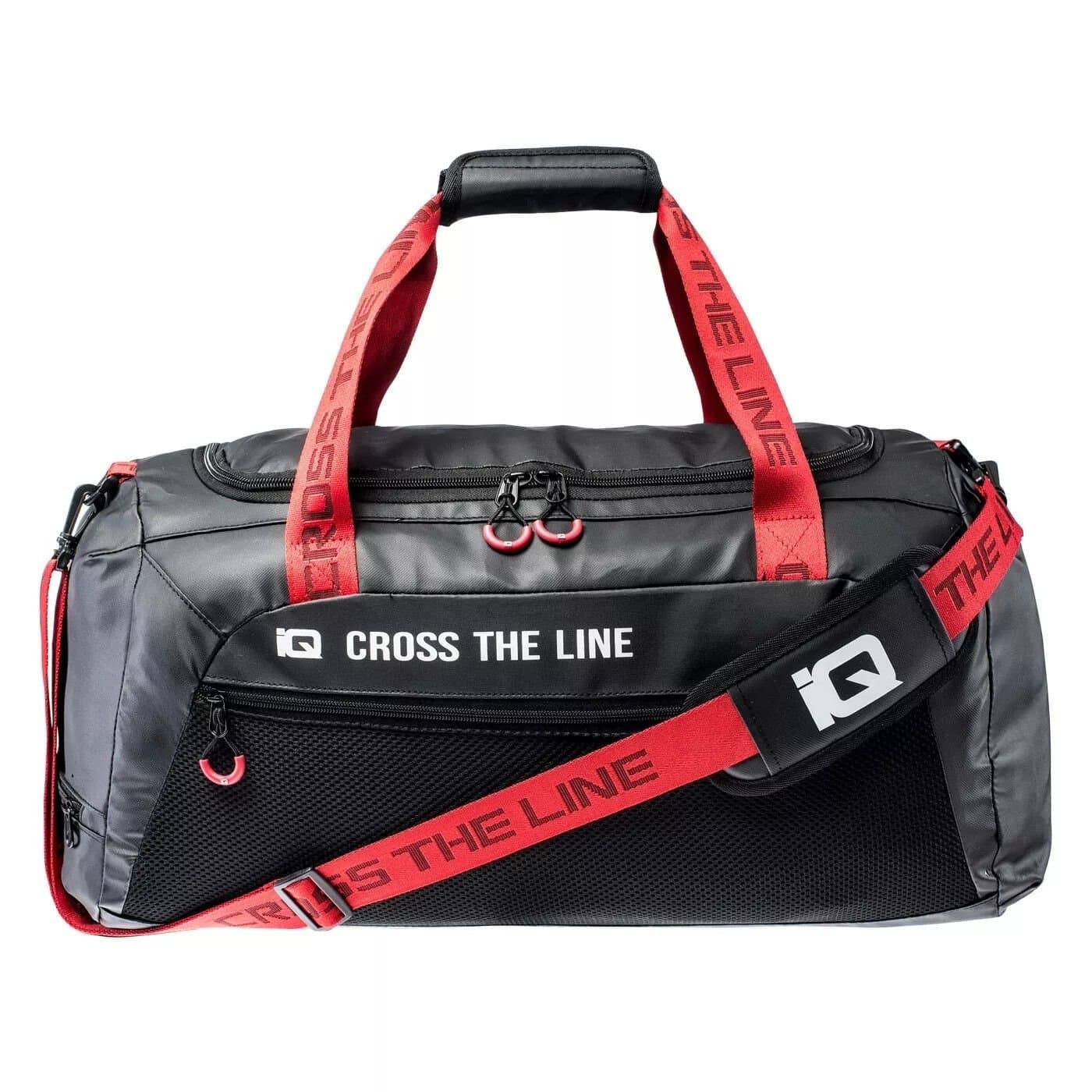 IQ IQ Men's Ofelius Logo Duffle Bag in Dark Red