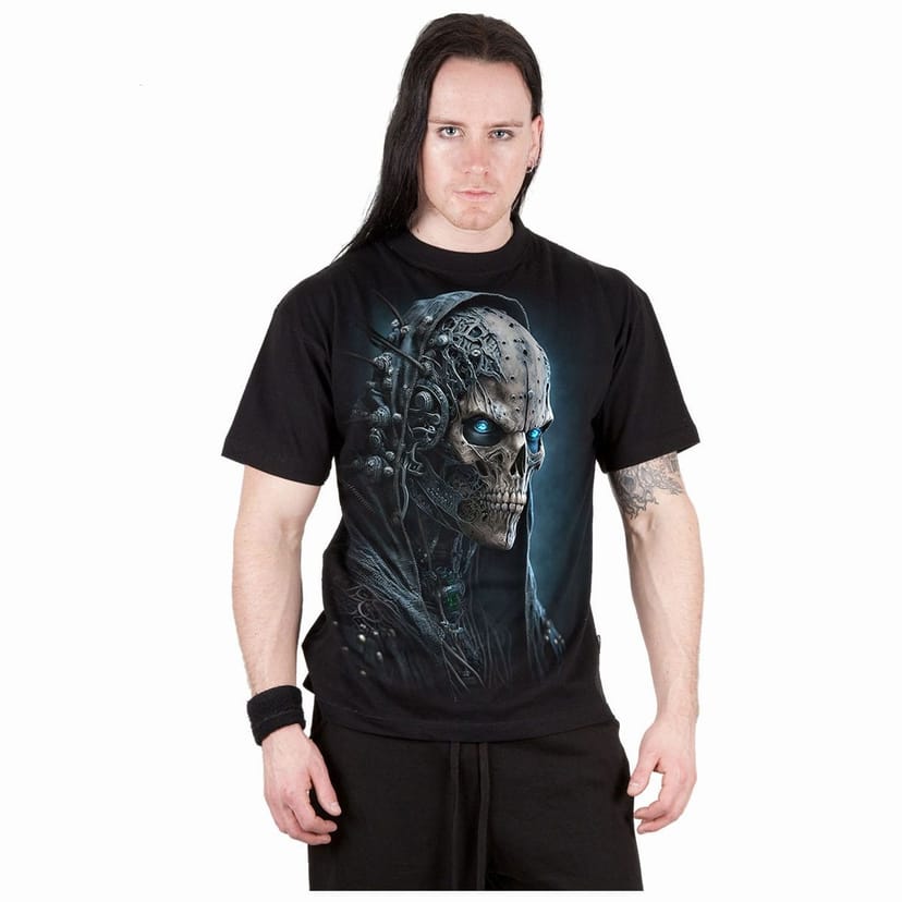 Spiral Direct Spiral Direct Men's Human 2.0 Back Print T-Shirt in Black - 1