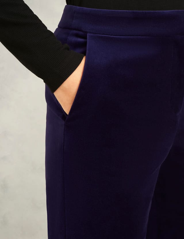 Hobbs London Hobbs London Women's Heather Mid Rise Trouser in Aubergine - 2