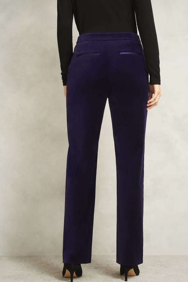 Hobbs London Hobbs London Women's Heather Mid Rise Trouser in Aubergine - 3
