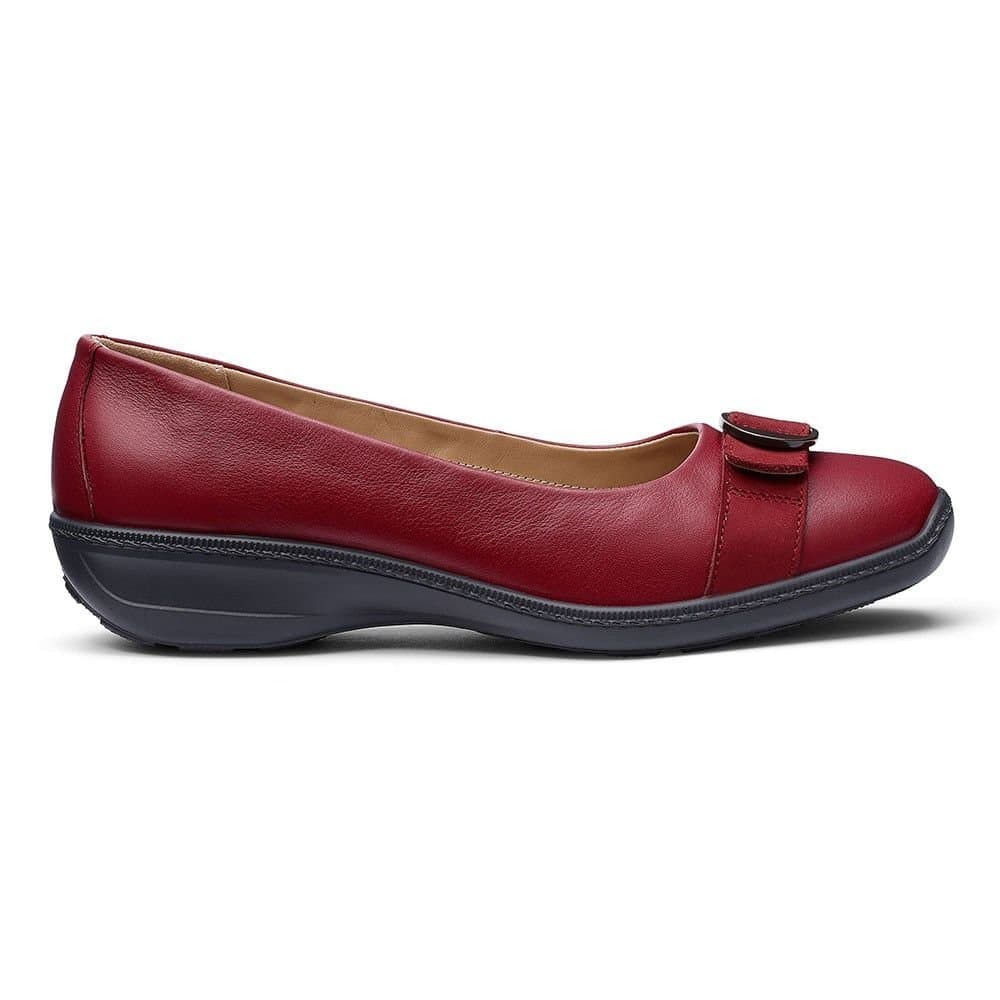 Hotter Hotter Women's 'Grace' Ballet Pumps in Red