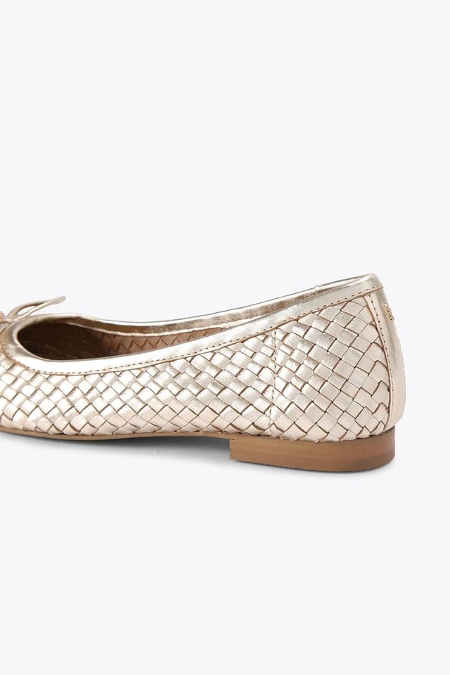 KG Kurt Geiger KG Kurt Geiger Women's 'Nora' Leather Flats in Gold - 3