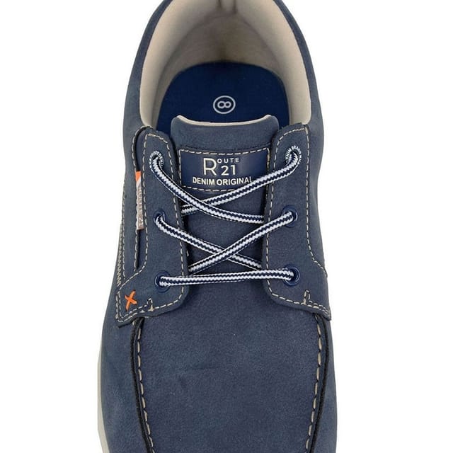 Route 21 Route 21 Men's Original Denim Apron Casual Shoes in Navy - 3