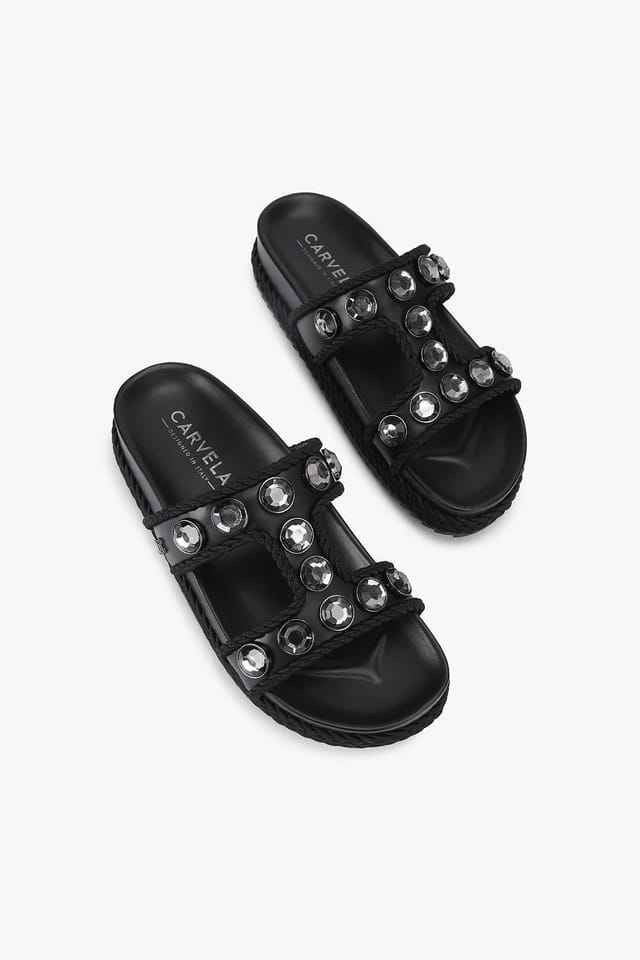 Carvela Carvela Women's 'Sorella Flatform' Sandals in Black - 2