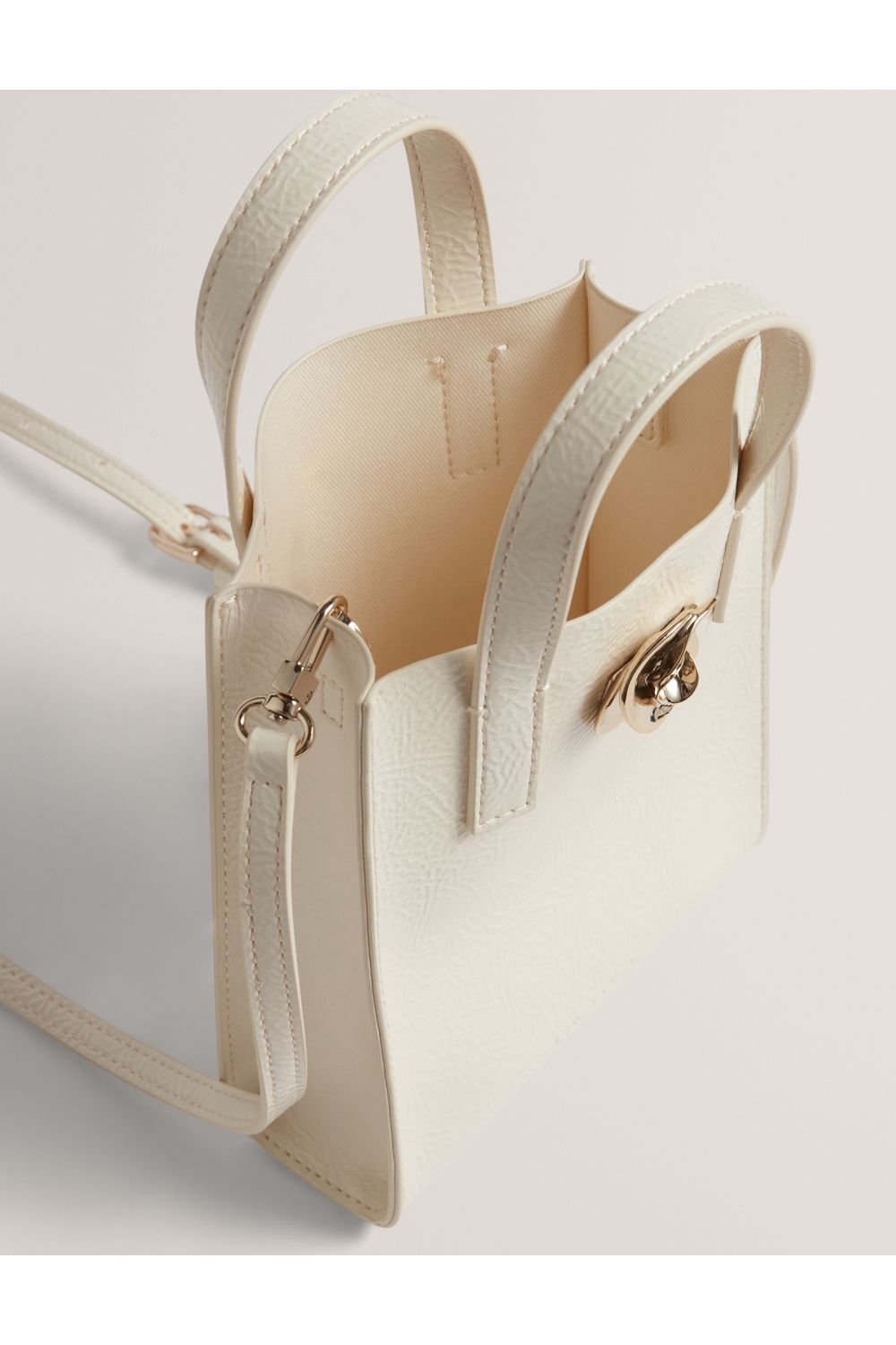 Ted Baker Ted Baker Women's Rose Detail Crinkle Small Bag Ivory - 3