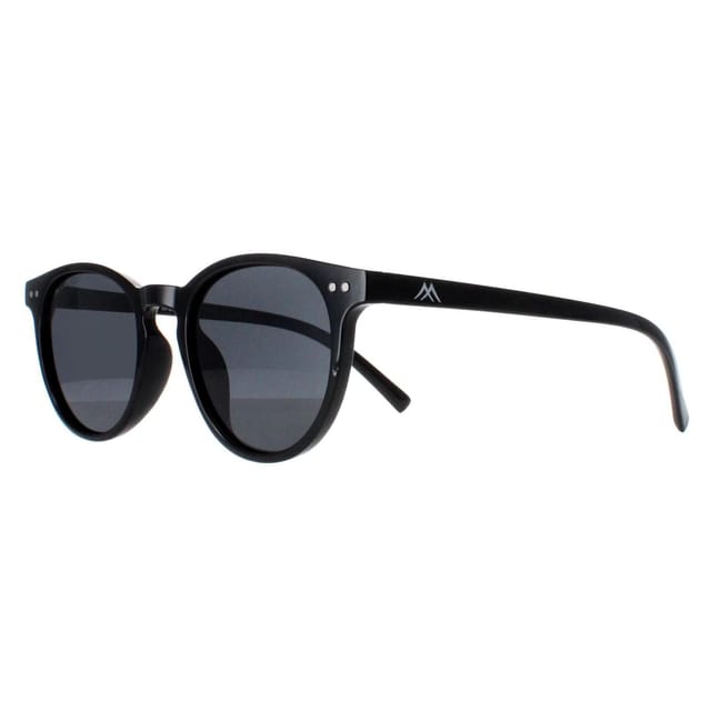 montana montana Men's Round Shiny Black Smoke Polarized MP75 - 2