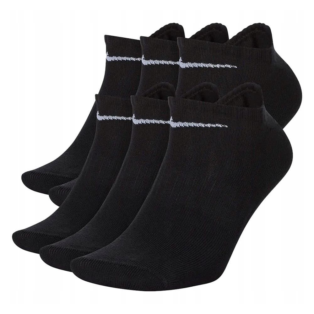 Nike Nike Men's Lightweight Everyday No-Show Socks (Pack of 6) in Black