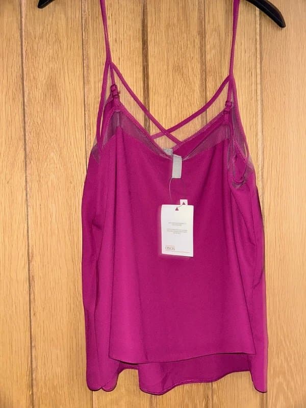 ASOS Design Fuchsia pink cami