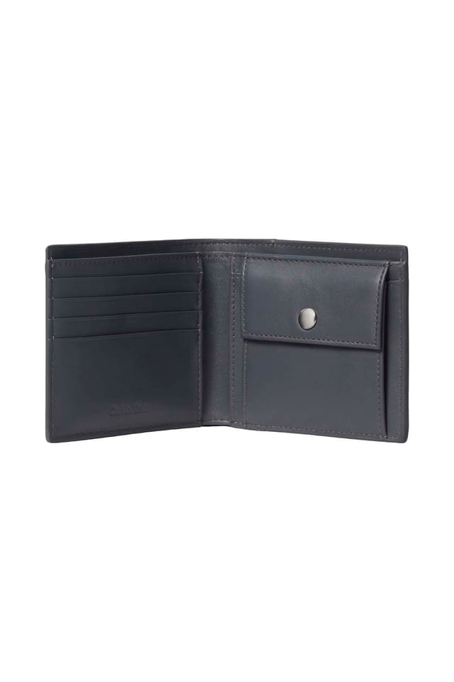 Calvin Klein Calvin Klein Men's Emblem Aop Coated Cardholder Iron Gate in Grey - 3