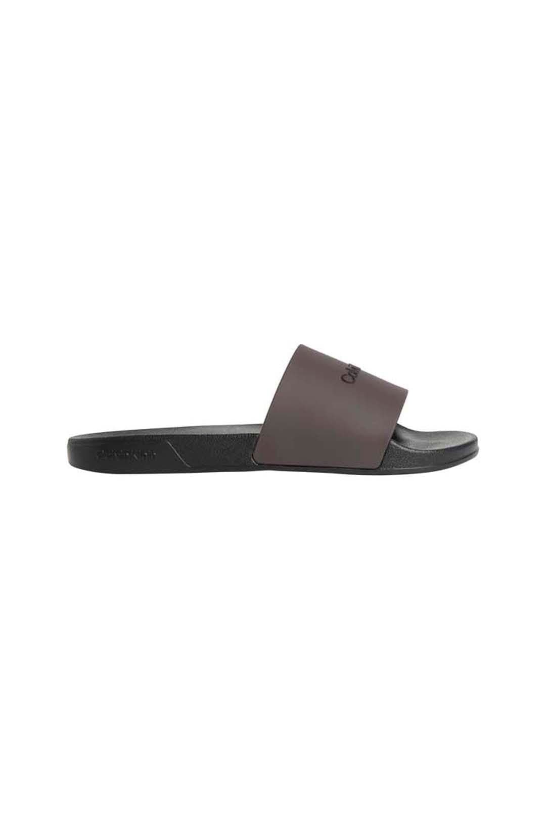 Calvin Klein Calvin Klein Men's Ess Slide Monobrand Cv Black/Bordeaux in Black