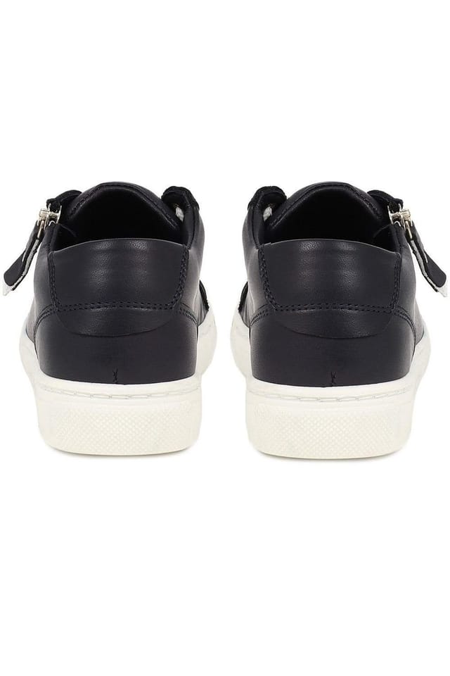 Jones Bootmaker Jones Bootmaker Women's Padova2 Leather Lace-Up Trainers in Navy - 3