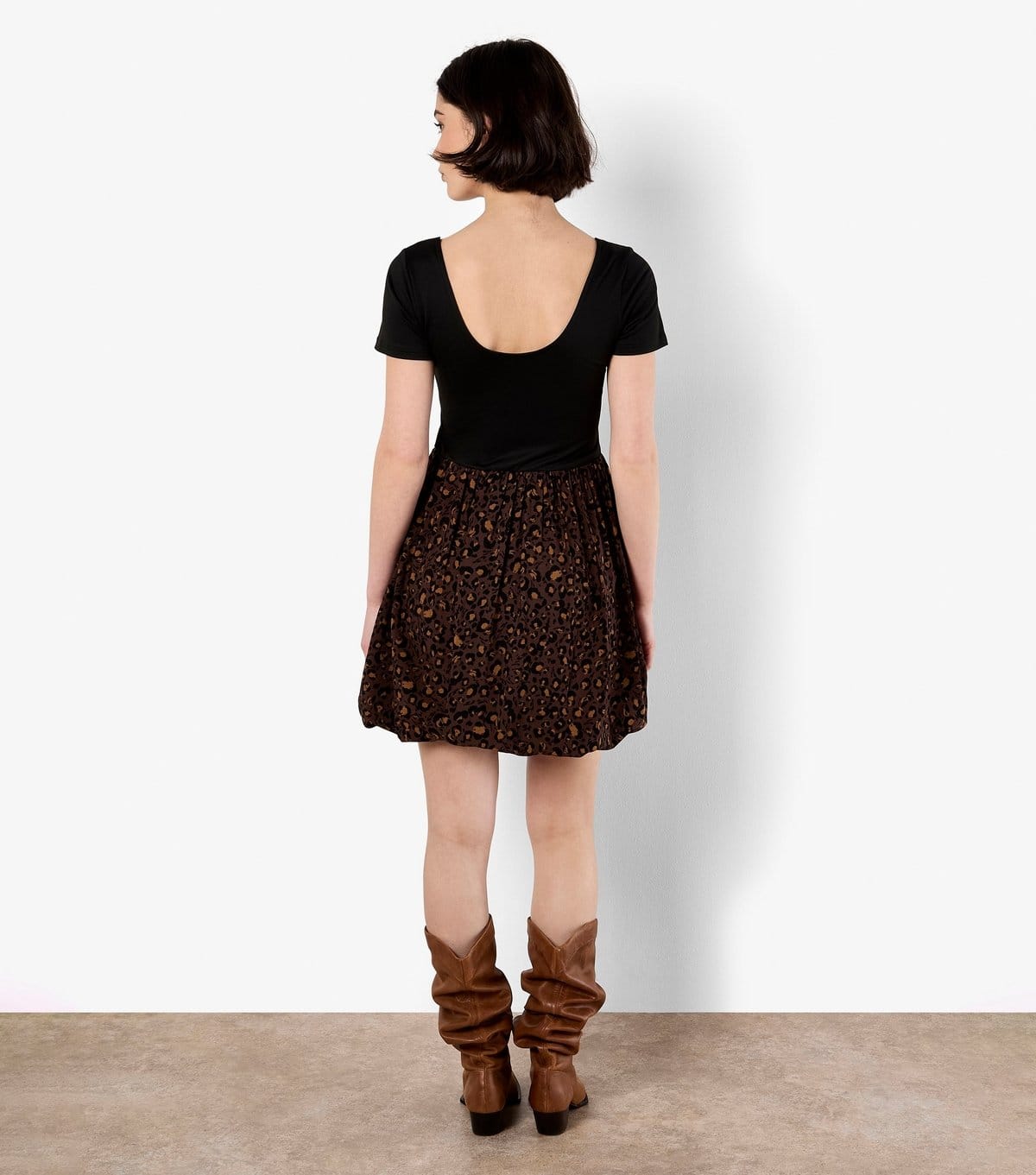 Apricot Women's Brown Leopard Print Jersey Mini Dress Apricot New Look - 4