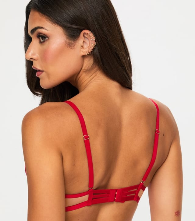 Ann Summers Women's Red Passion Non Padded Bralette Ann Summers New Look - 3