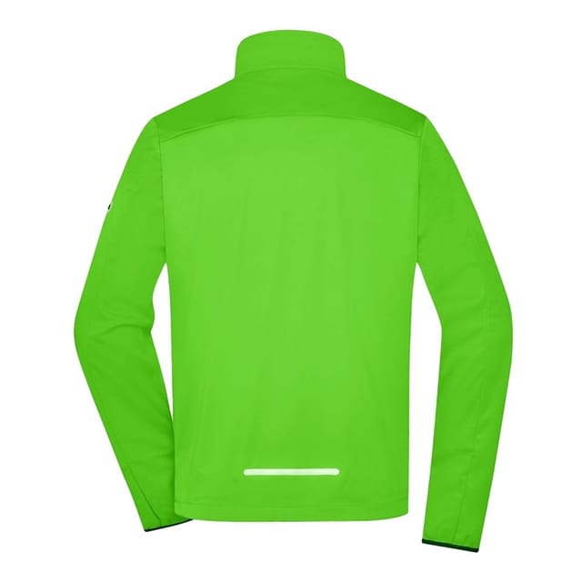 James and Nicholson James and Nicholson Men's Sports Soft Shell Jacket in Bright Green - 2