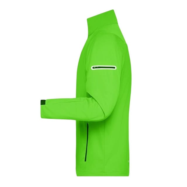 James and Nicholson James and Nicholson Men's Sports Soft Shell Jacket in Bright Green - 3