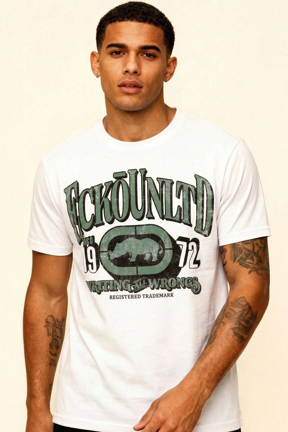 Ecko Untld. Ecko Untld. Men's Retro T-Shirt in White - 2