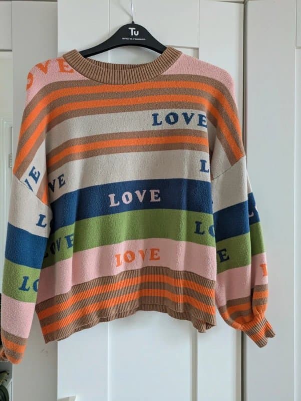 Never Fully Dressed Never Fully Dressed knitted true love tracksuit co-ord set