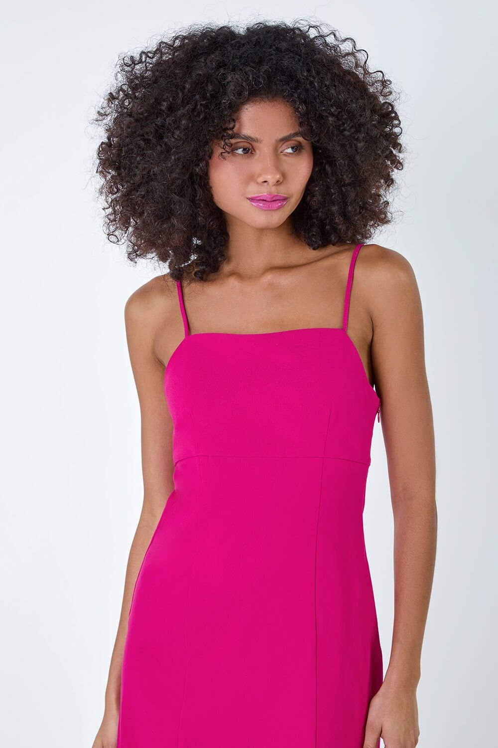 Dusk Dusk Women's Bengaline Bodycon Mini Dress in Cerise - 3