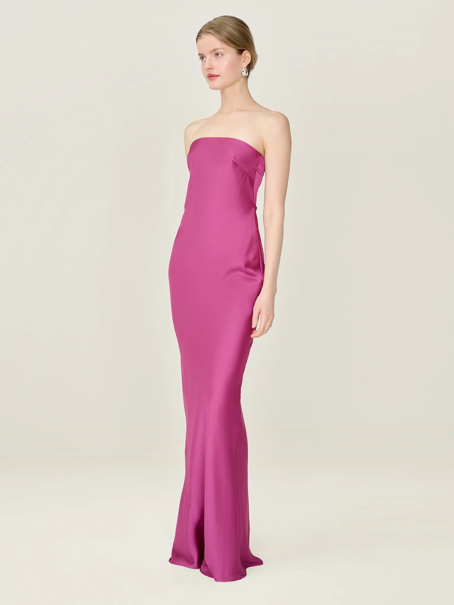 OMNES Amdra Dress in Magenta - 2