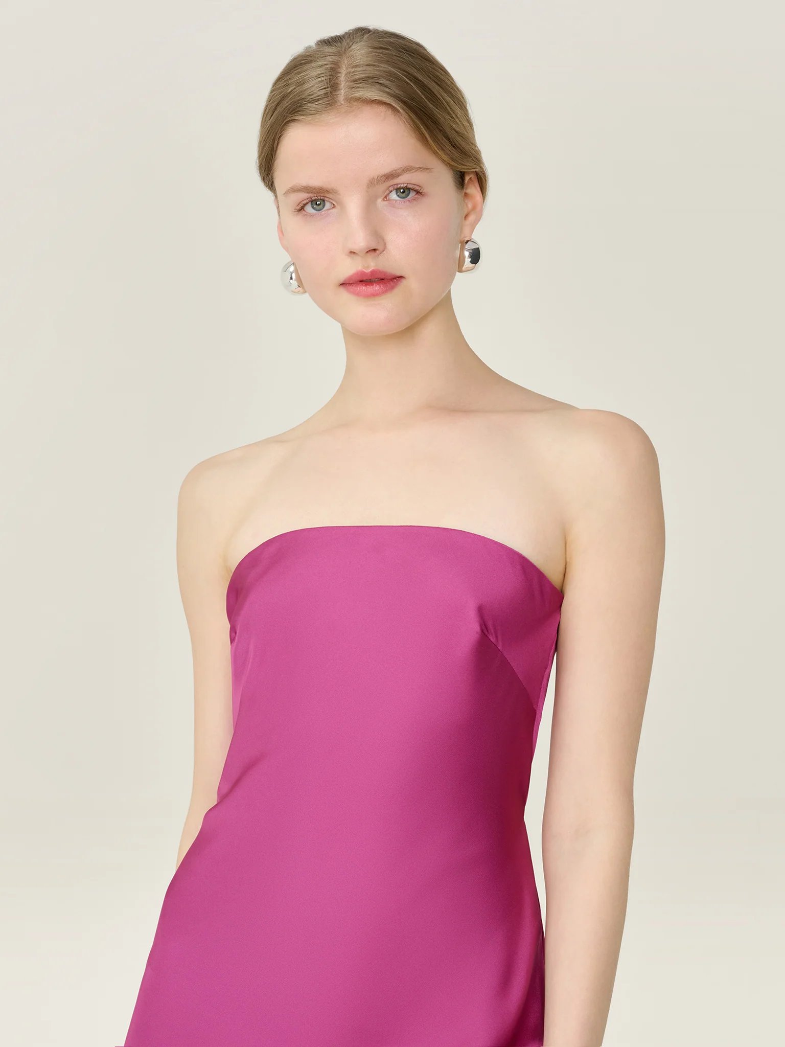 OMNES Amdra Dress in Magenta - 3