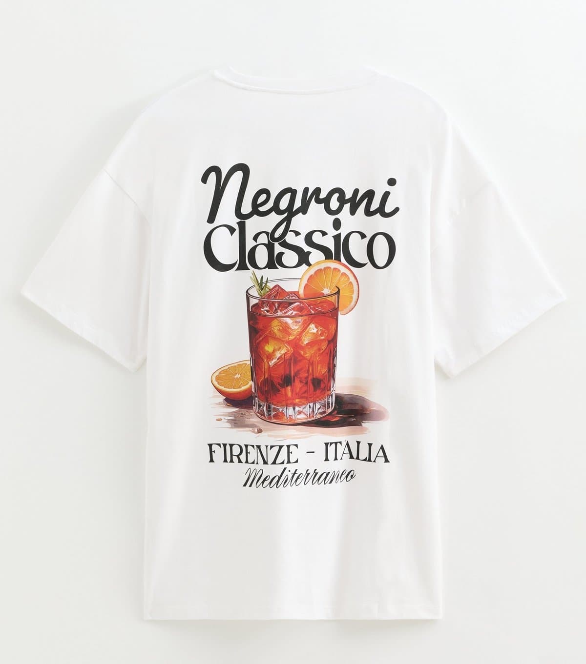 New Look New Look Men's White Cotton Graphic T-Shirt