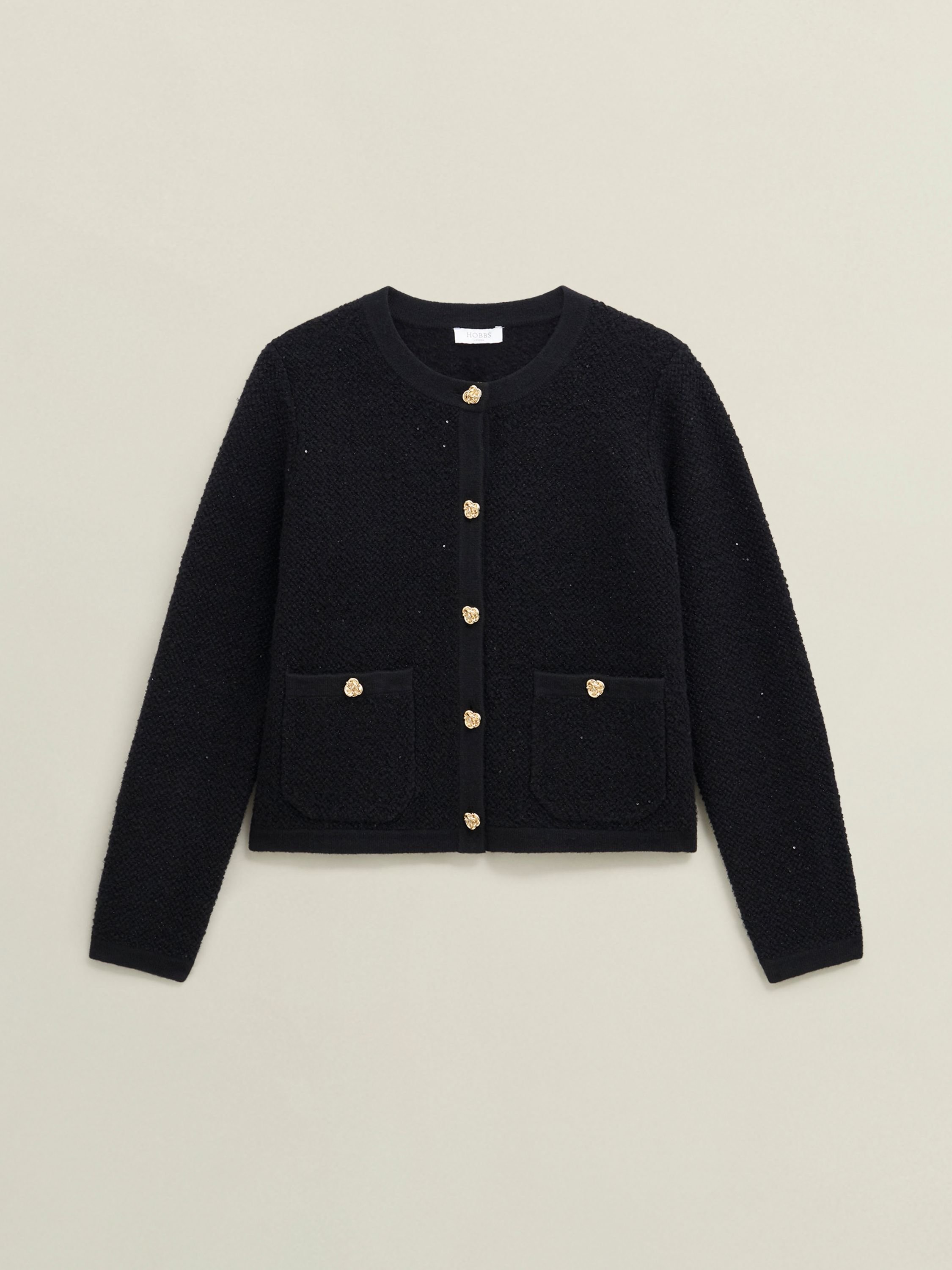 Hobbs London Hobbs London Women's Mindy Knitted Jacket in Black - 2